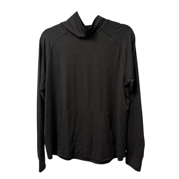 EDDIE BAUER ACTIVE FUNNEL NECK PULLOVER HEATHER GRAY PERFORMANCE WOMENS XL - Picture 1 of 10